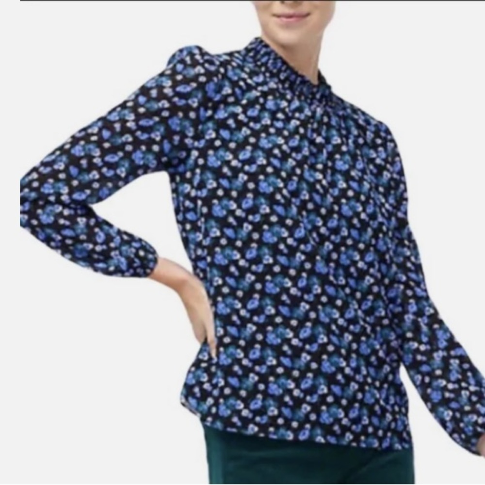 J. Crew Floral Blouse, Size XS
